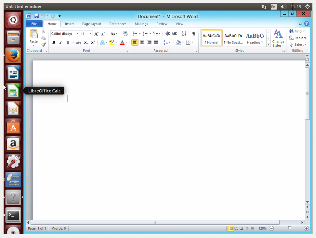 MS Word trên Ubuntu