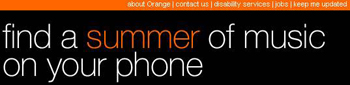 Orange Summer of Music advert